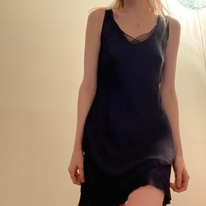 vintage silky slip dress